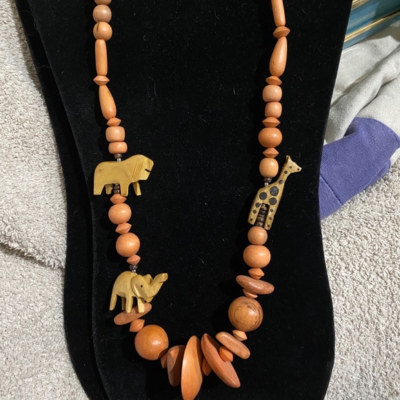Jewelry African Wooden Beads With Animals Poshmark